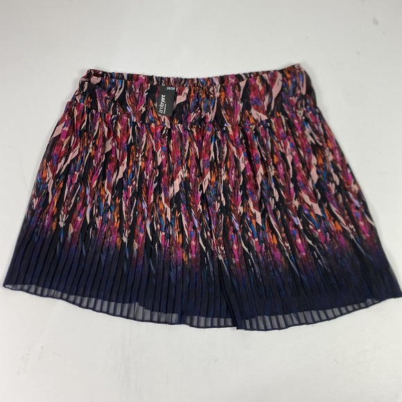 Lane Bryant Dresses & Skirts - Lane Bryant Skirt Womens 26/28 Multicolor‎ Pleated Mini Ombre Abstract Print